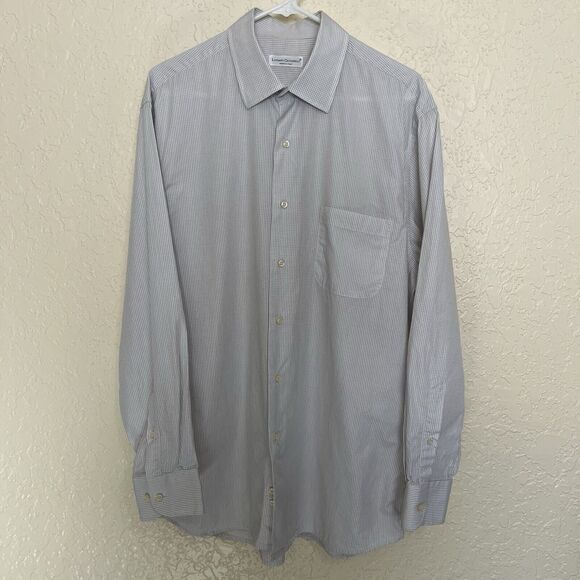 Luciano Ceccarelli | Italy Made Windowpane Checker Long Sl Shirt 16.5 34-35 - Picture 2 of 6